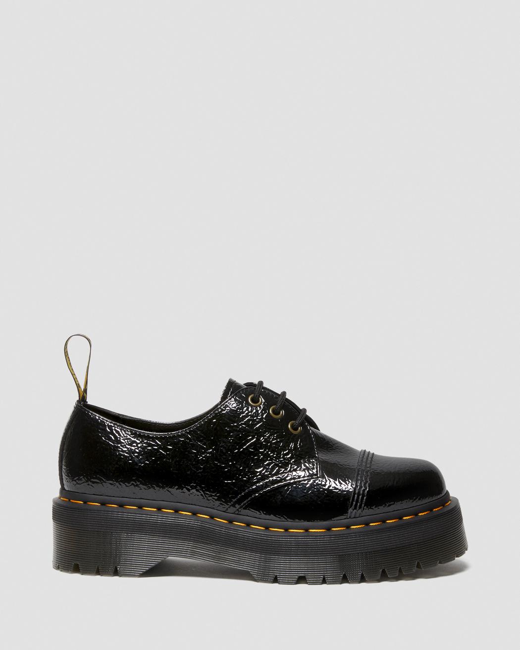 1461 Tc Distressed Patent Leather Platform Shoes