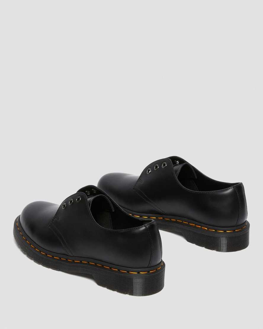 1461 Els Black Smooth Leather Oxford Shoes - Image 4