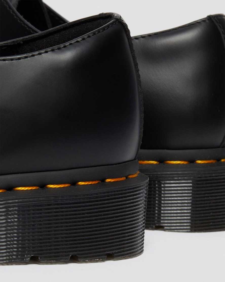1461 Els Black Smooth Leather Oxford Shoes - Image 6