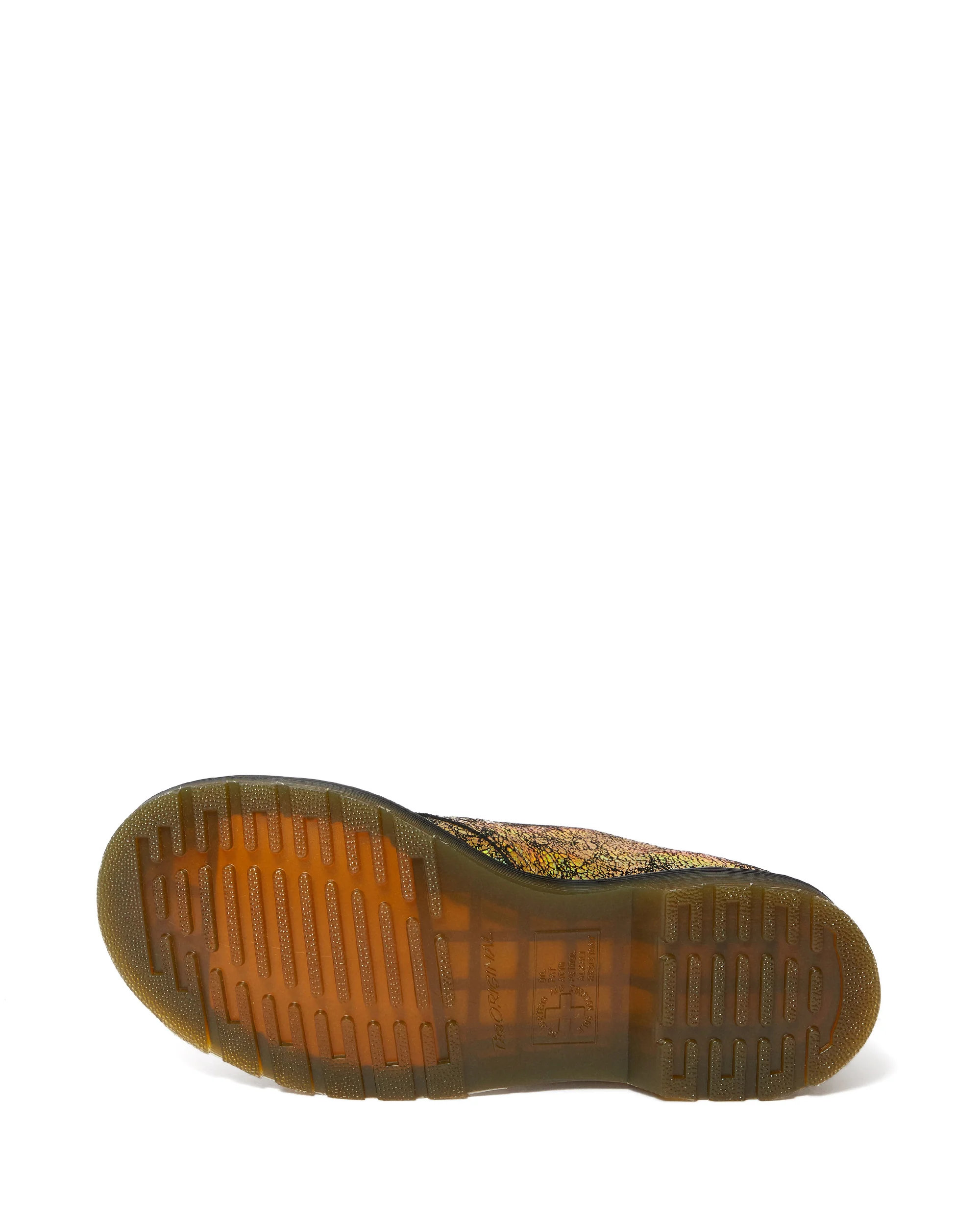 1461 Gold Iridescent Crackle Oxford Shoes - Image 7