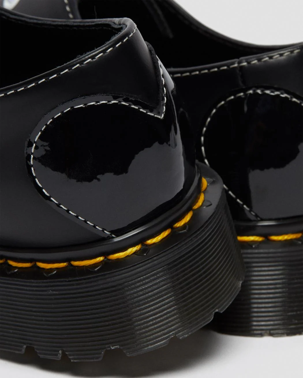 1461 Hearts Black Smooth + Patent Oxford Shoe - Image 2