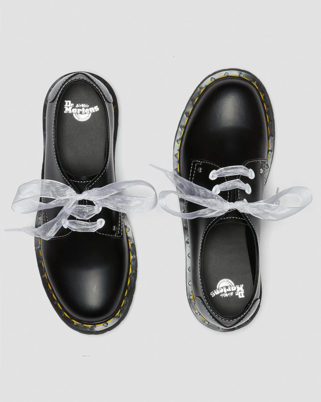 1461 Hearts Black Smooth + Patent Oxford Shoe - Image 8