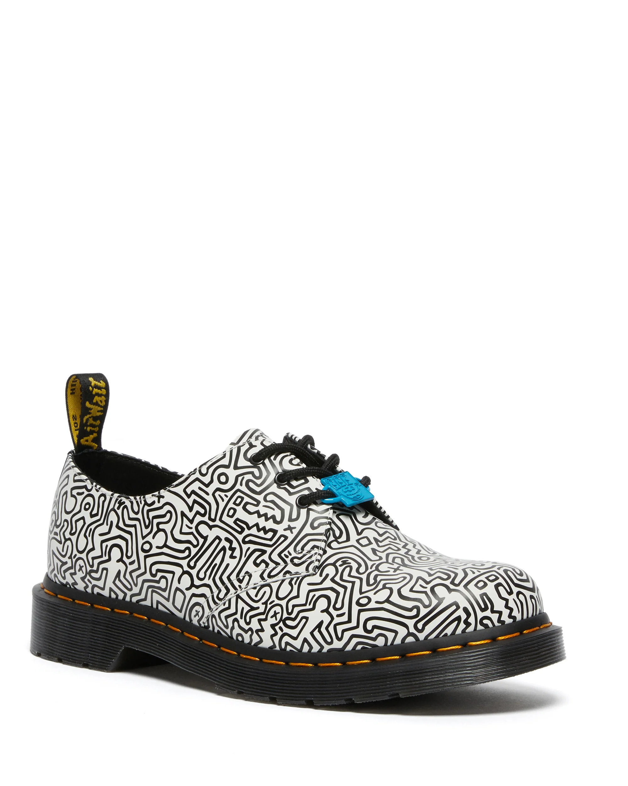 1461 Kh Fig Black+White Keith Haring Fig Oxford