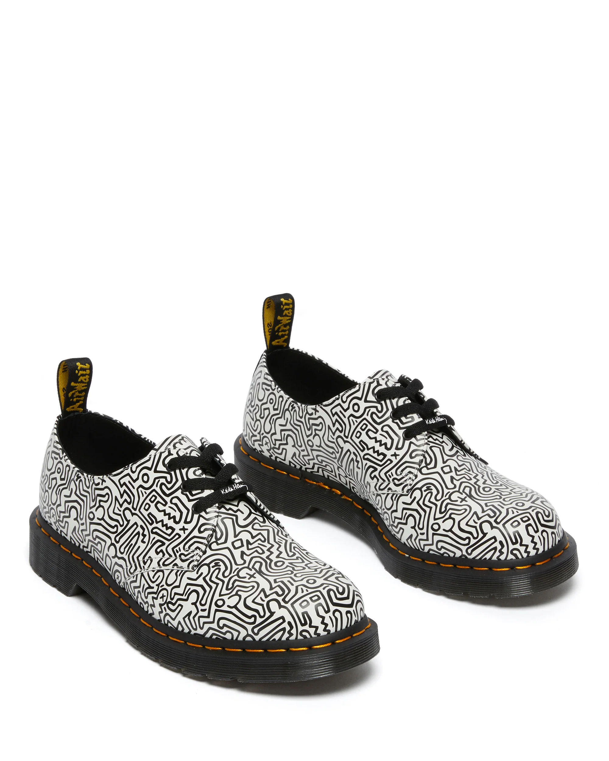 1461 Kh Fig Black+White Keith Haring Fig Oxford - Image 3