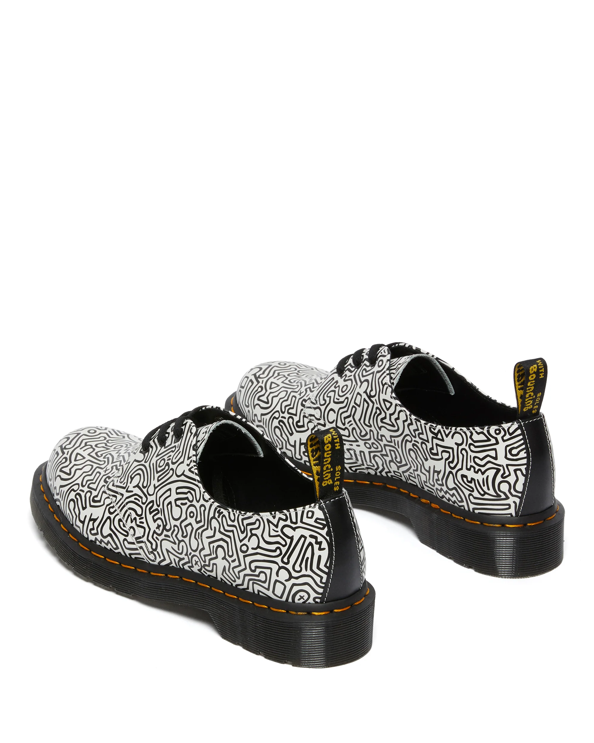 1461 Kh Fig Black+White Keith Haring Fig Oxford - Image 4