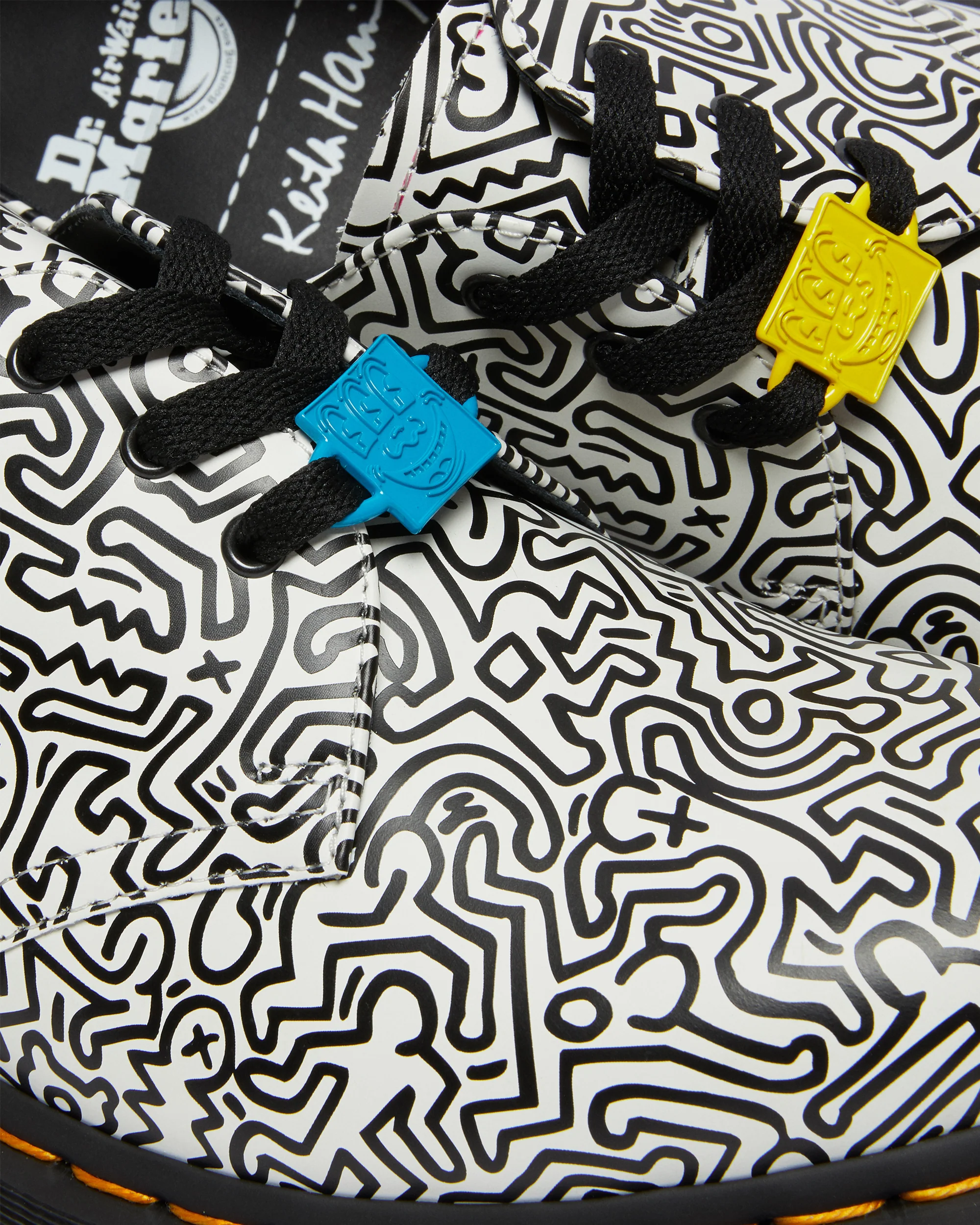 1461 Kh Fig Black+White Keith Haring Fig Oxford - Image 6