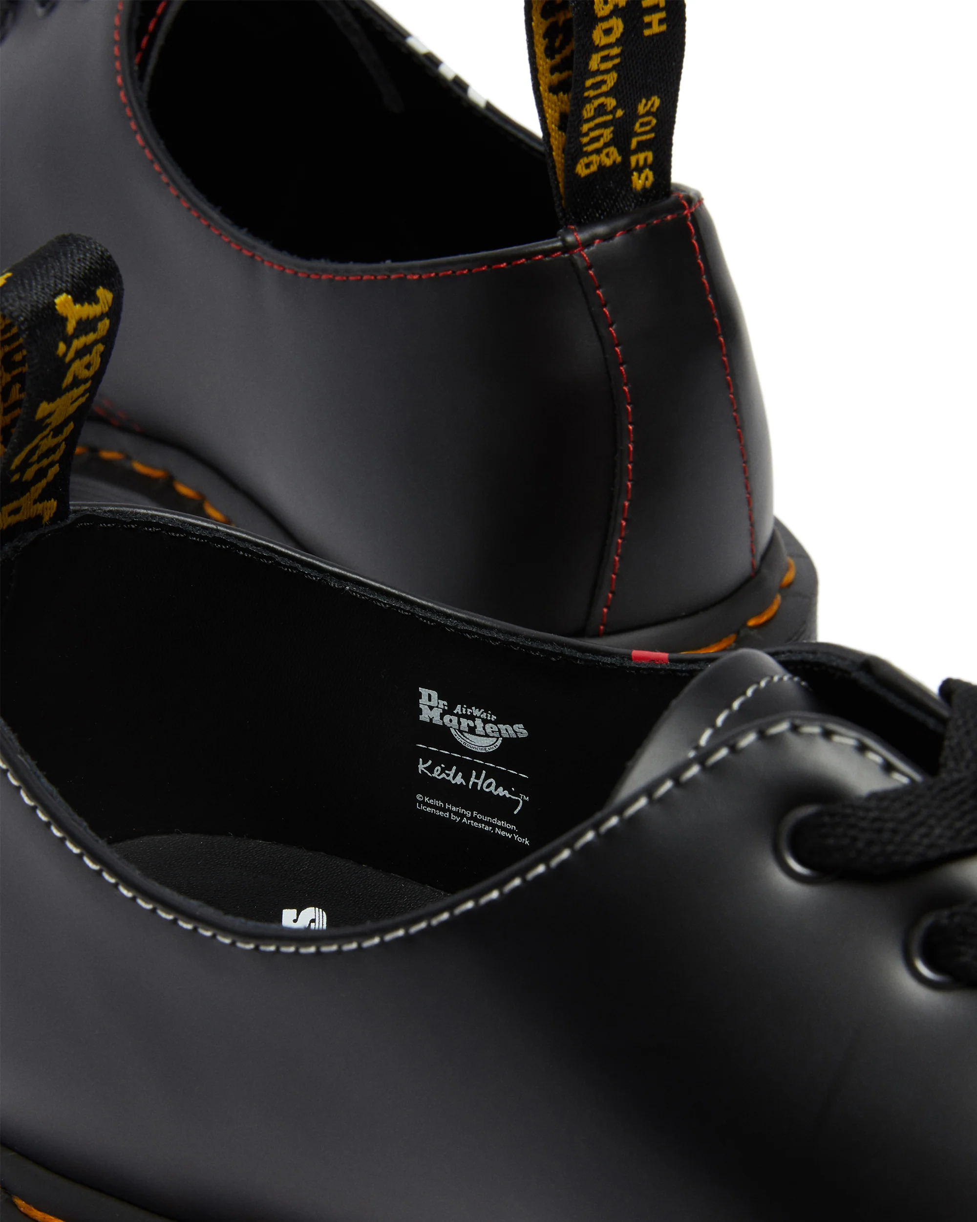 1461 Kh Icn Black+Red+White Keith Haring Icn Smooth Oxford - Image 2