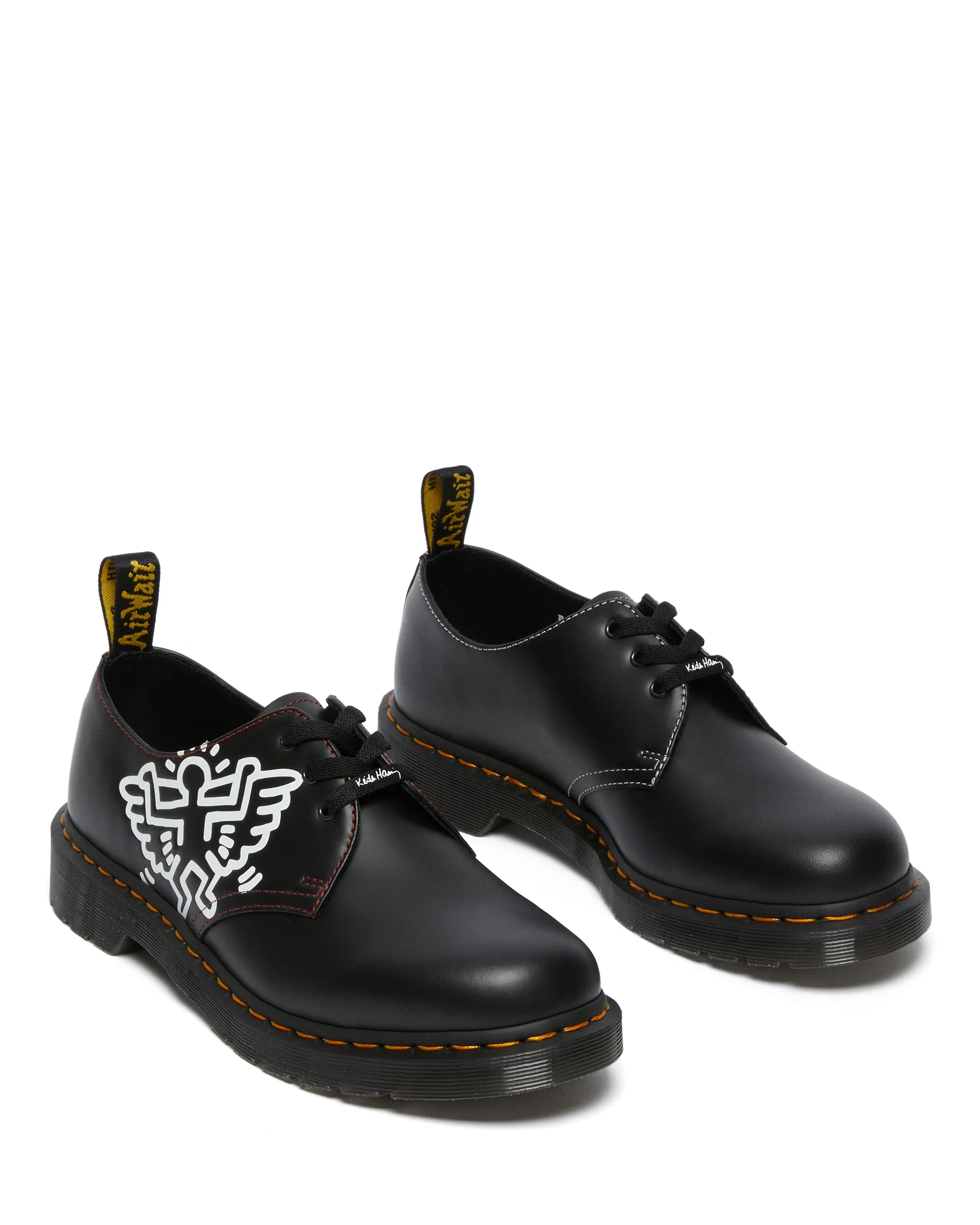 1461 Kh Icn Black+Red+White Keith Haring Icn Smooth Oxford - Image 3