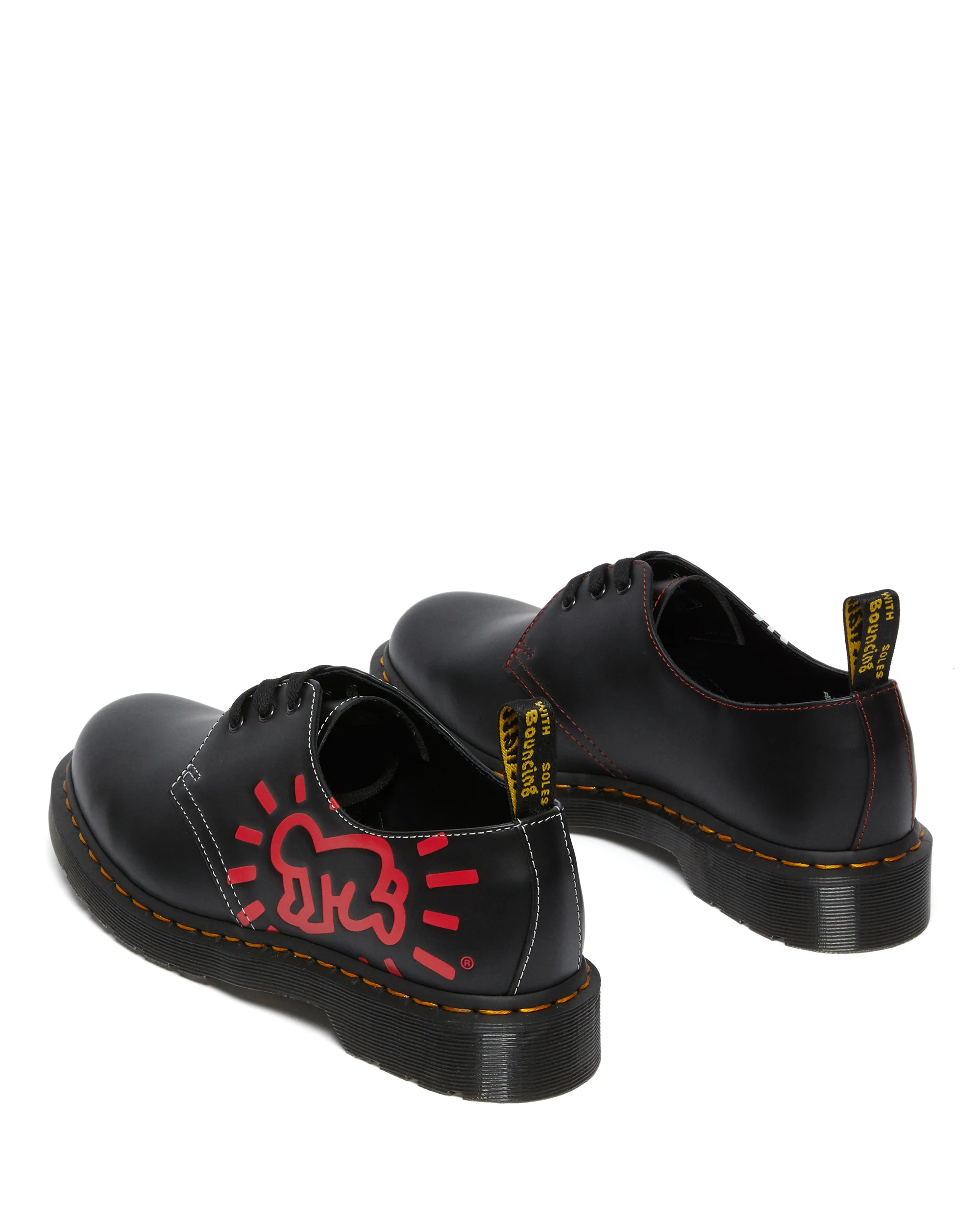 1461 Kh Icn Black+Red+White Keith Haring Icn Smooth Oxford - Image 4
