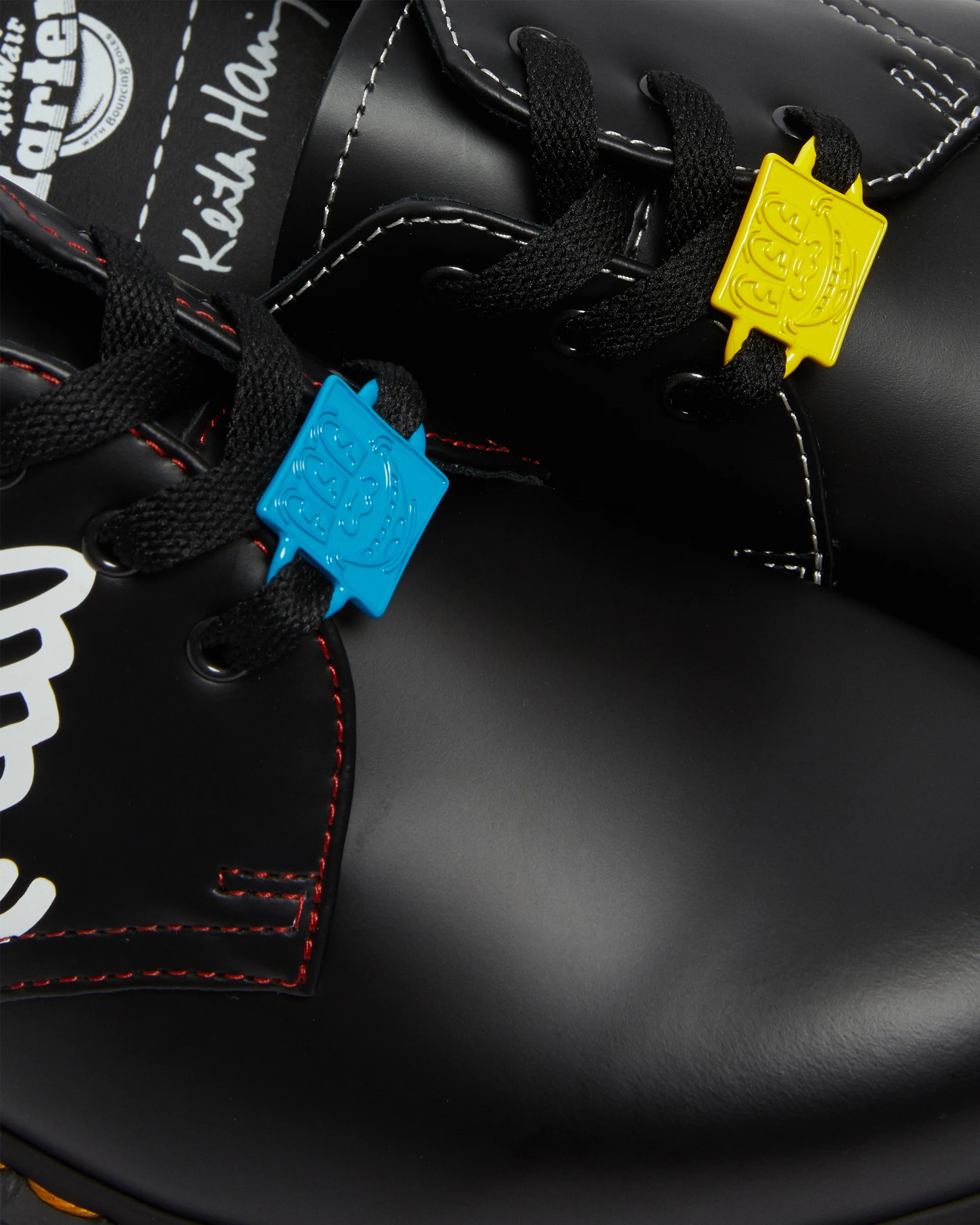 1461 Kh Icn Black+Red+White Keith Haring Icn Smooth Oxford - Image 6