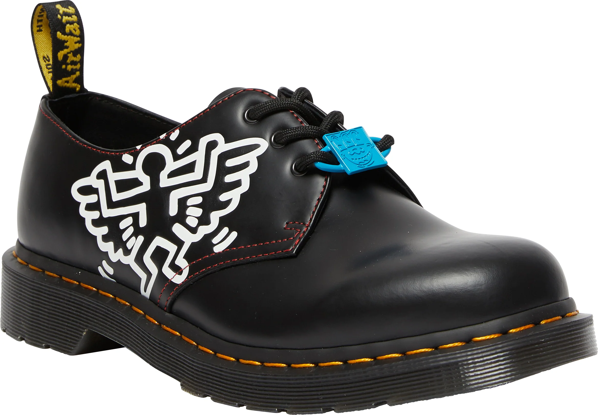 1461 Kh Icn Black+Red+White Keith Haring Icn Smooth Oxford - Image 9