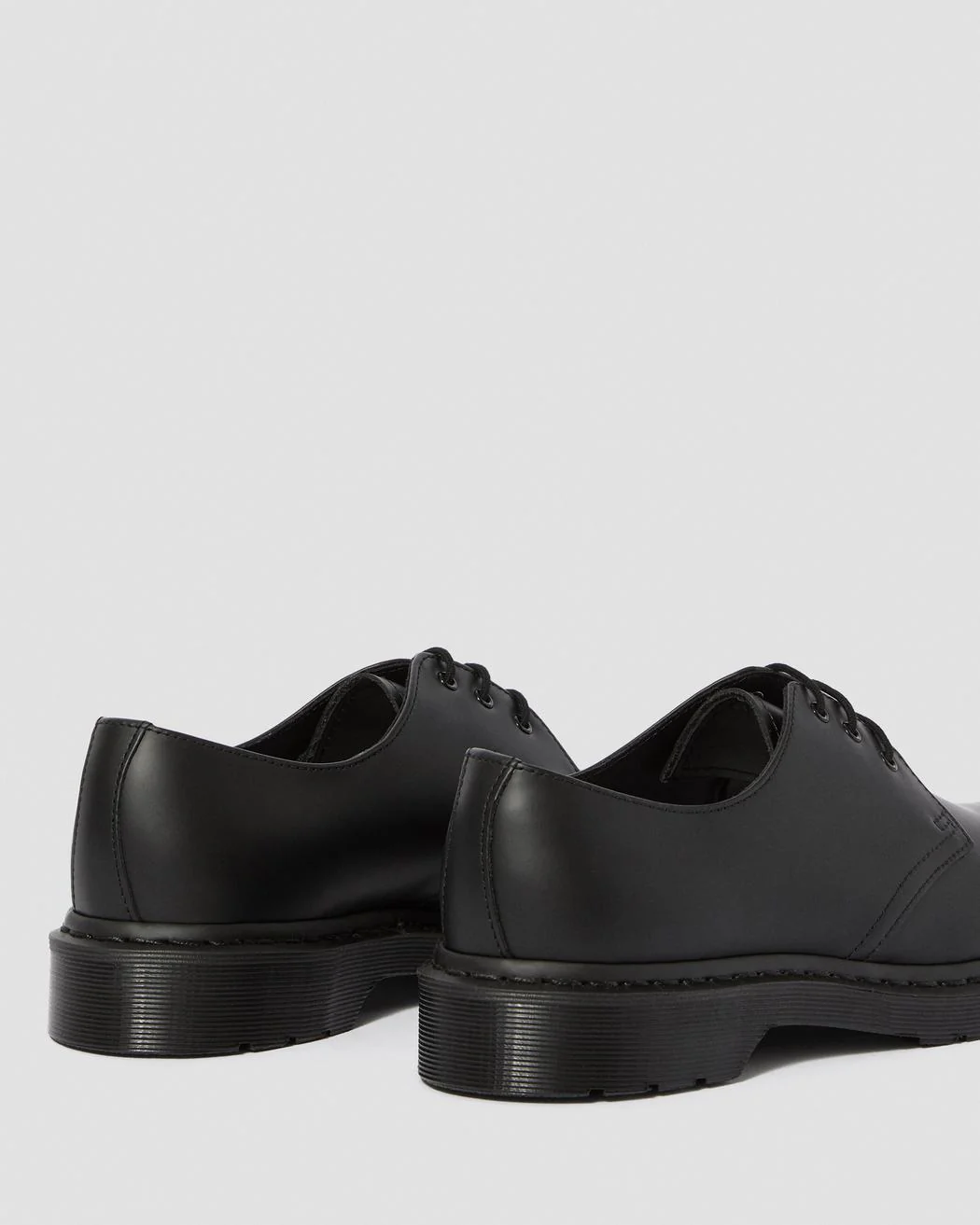 1461 Mono Black Smooth Oxford Shoe - Image 4