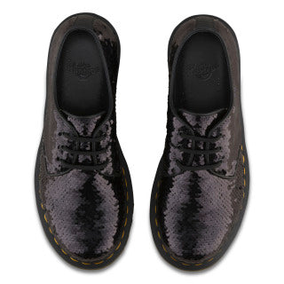 1461 Pascal Sequin Black+Silver Shift Sequins+Hydro Oxford Shoes - Image 4