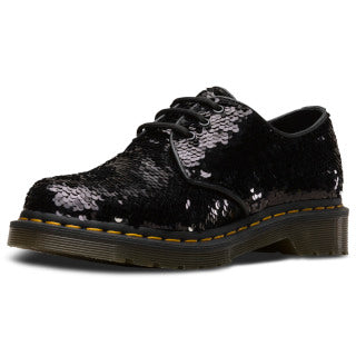 1461 Pascal Sequin Black+Silver Shift Sequins+Hydro Oxford Shoes - Image 5