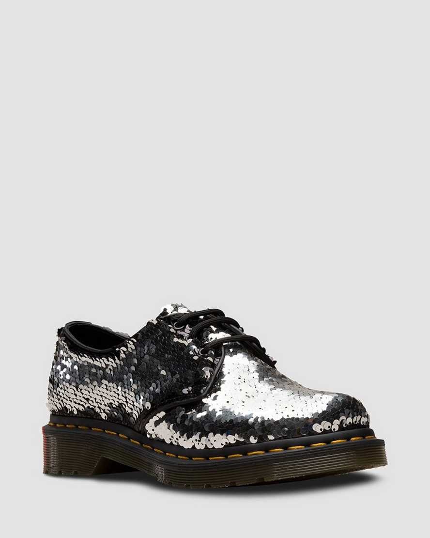 1461 Pascal Sequin Black+Silver Shift Sequins+Hydro Oxford Shoes - Image 7