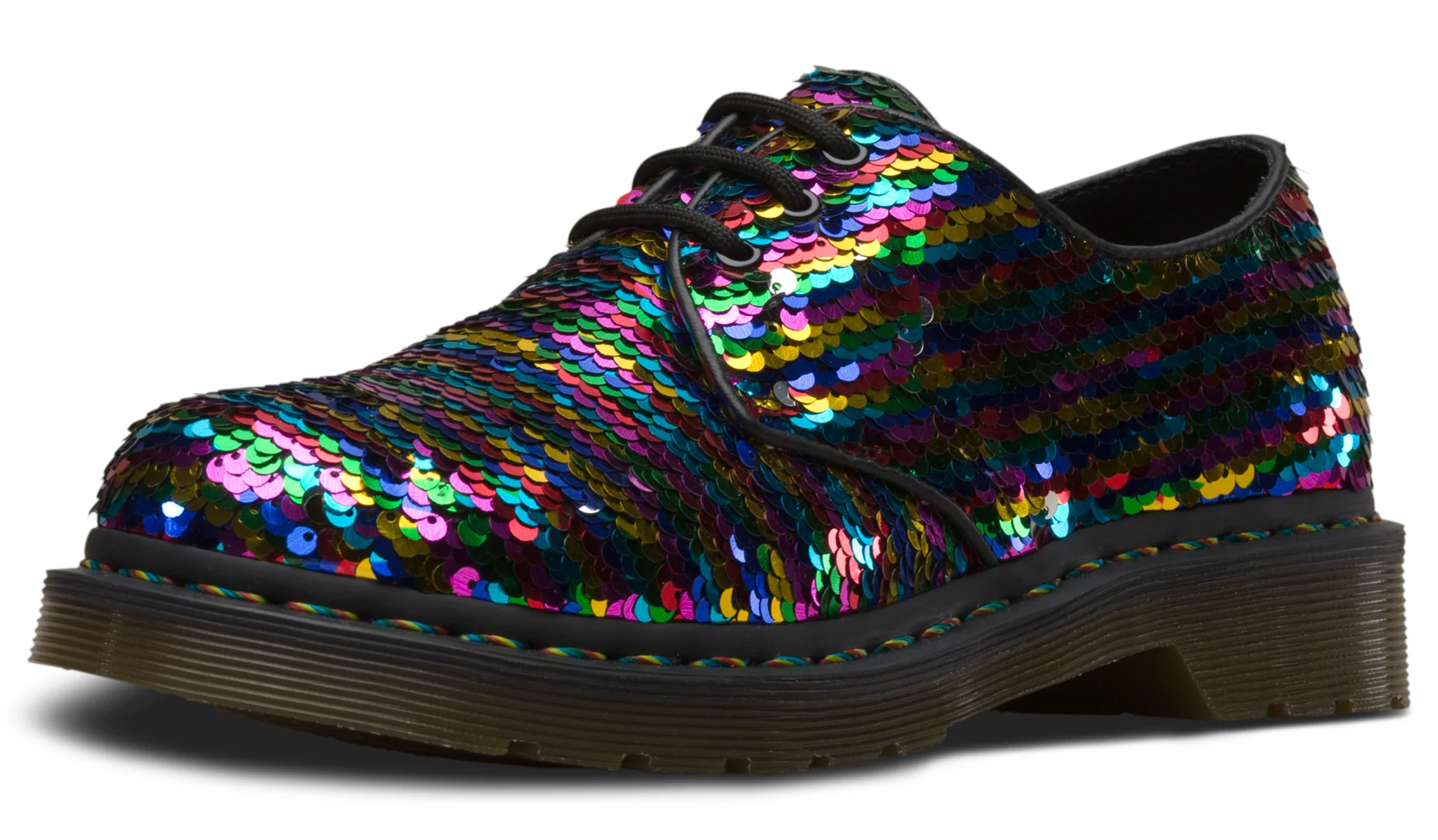 1461 Pascal Rainbow Sequin Oxford - Image 5