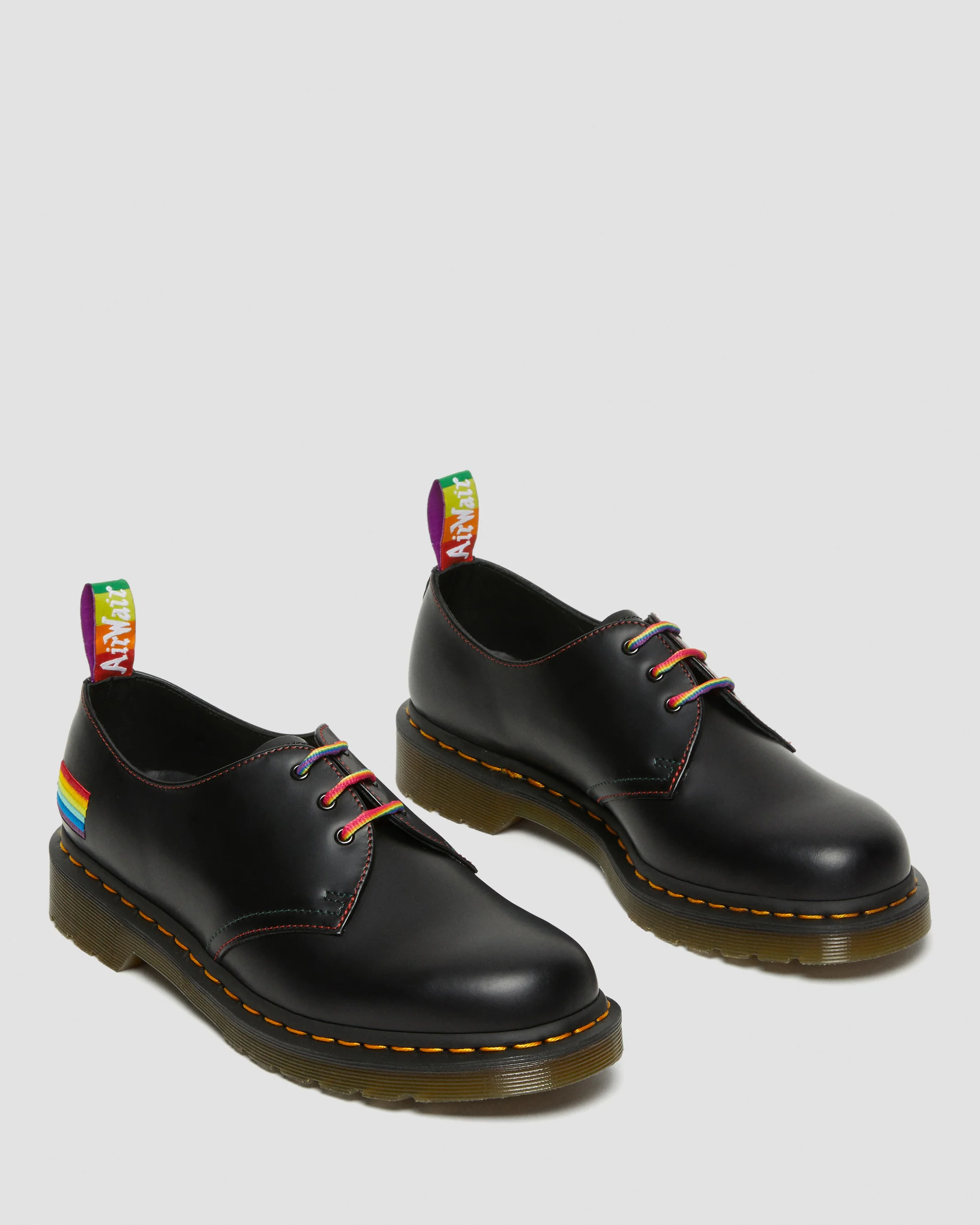 1461 Pride Black Smooth Oxford Shoes - Image 4