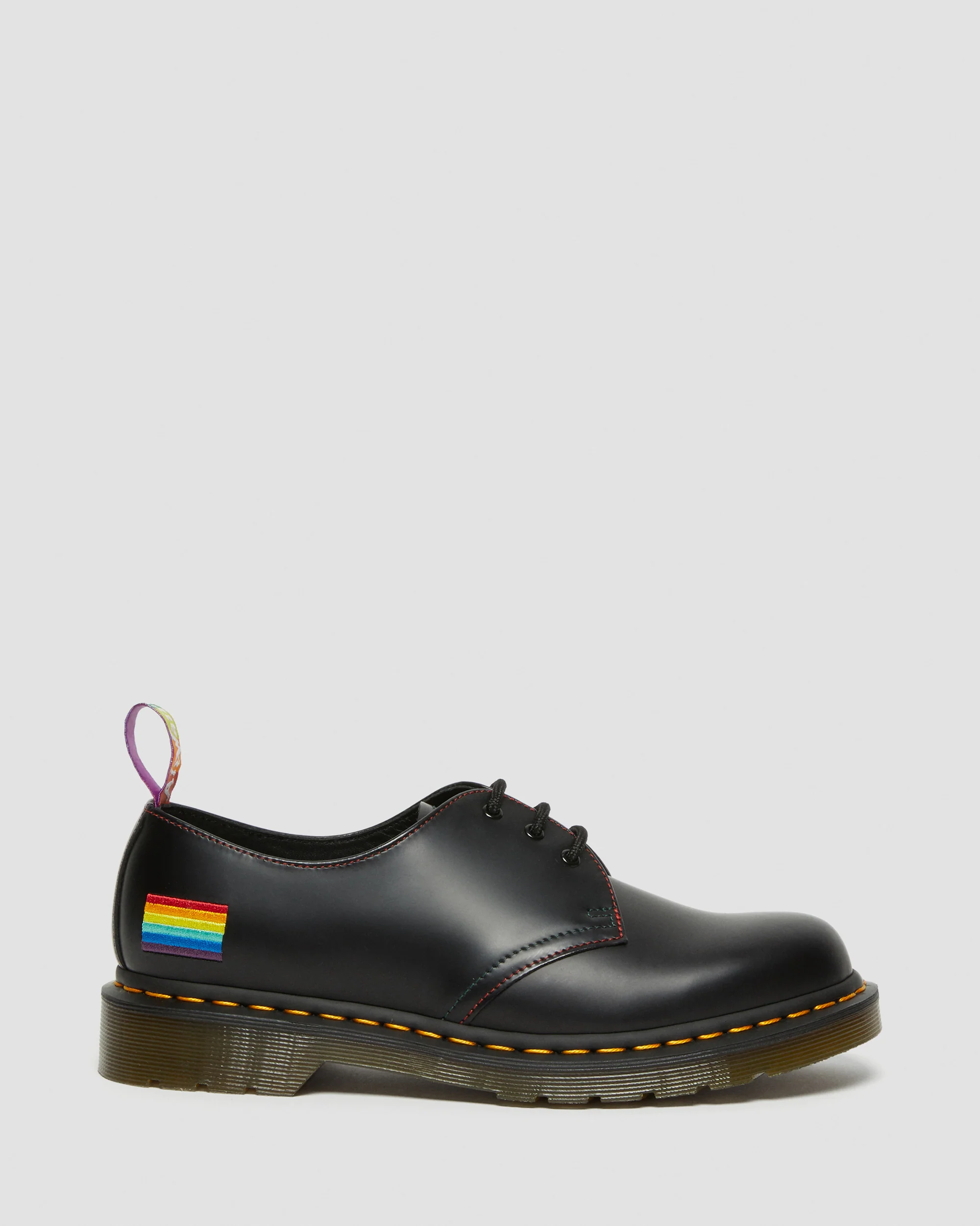 1461 Pride Black Smooth Oxford Shoes - Image 6