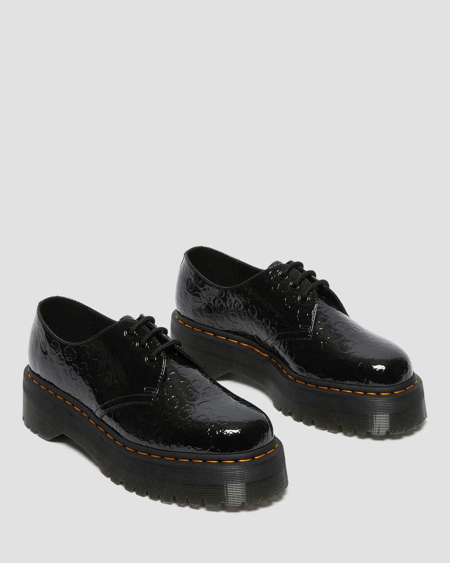1461 Quad Leopard Emboss Patent Platform Shoes - Image 2