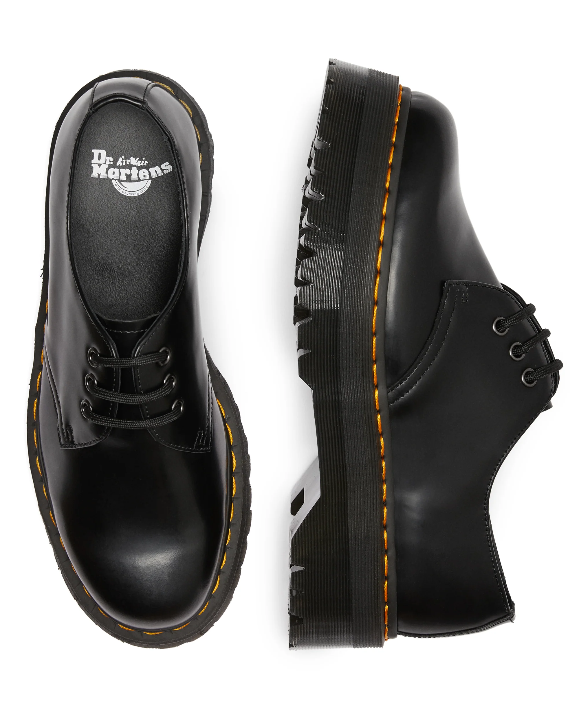1461 Quad Smooth Leather Platform Shoes - Image 4