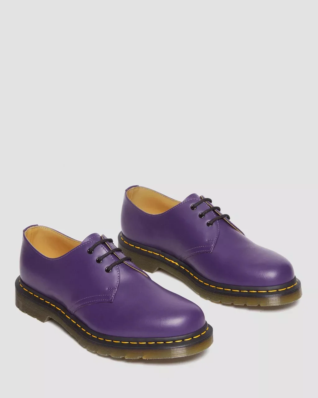 1461 Rich Purple Smooth Oxford Shoes - Image 3