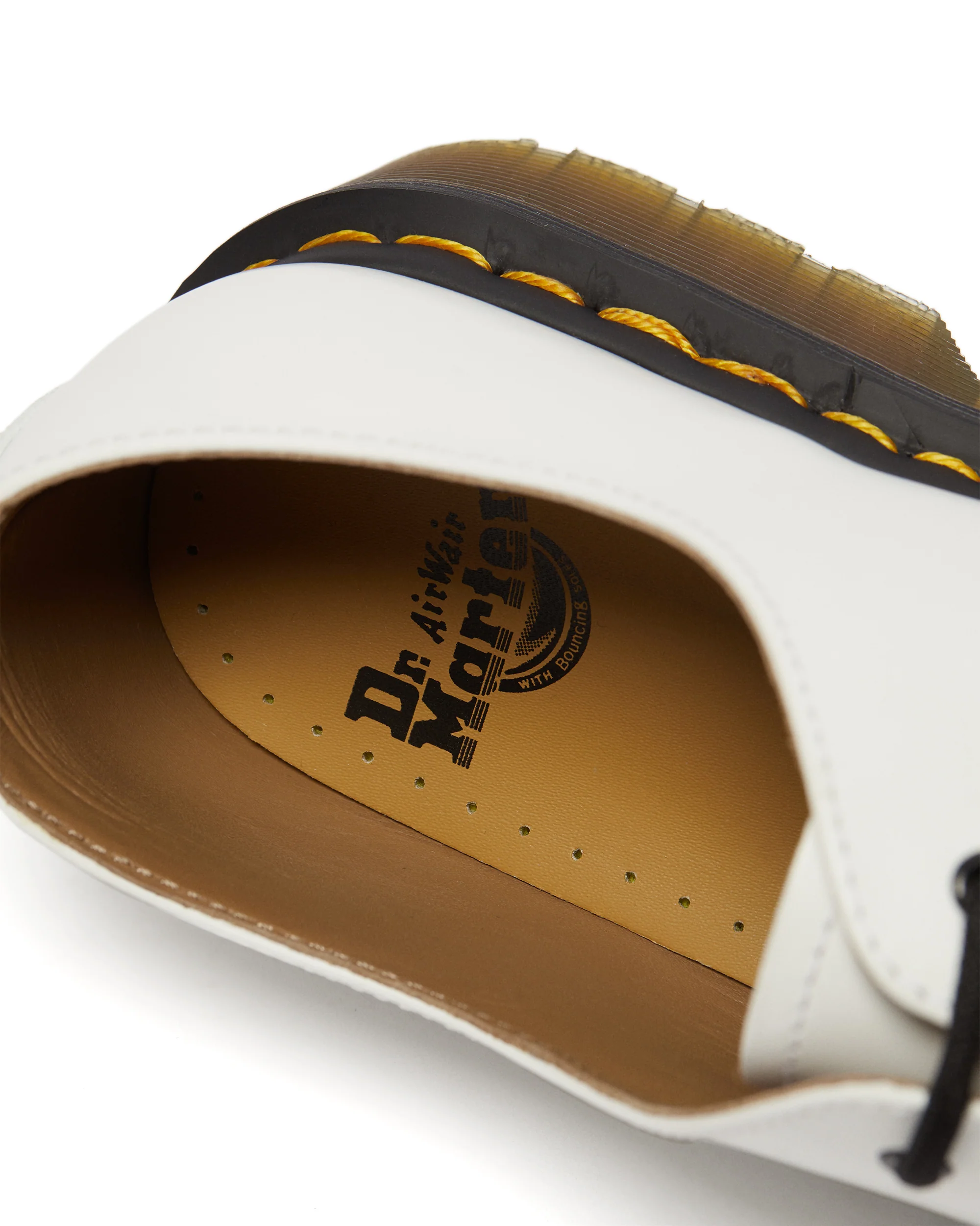 1461 White Smooth Oxford Shoe - Image 2
