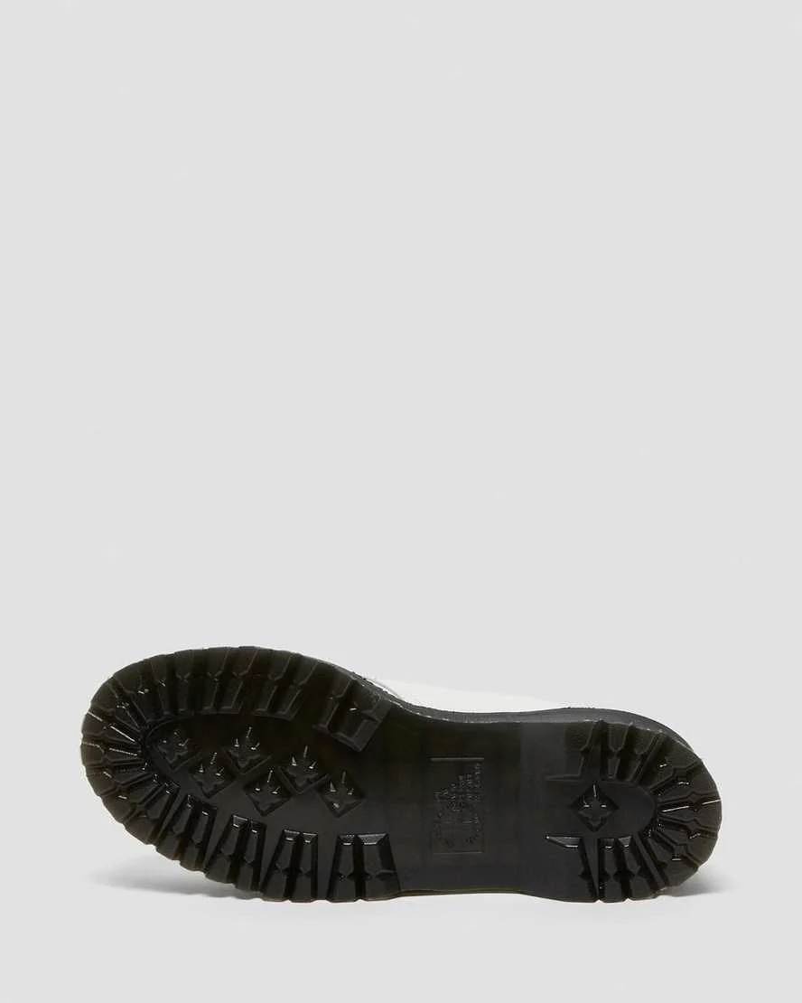 1461 White Quad Leather Platform Oxford - Image 8