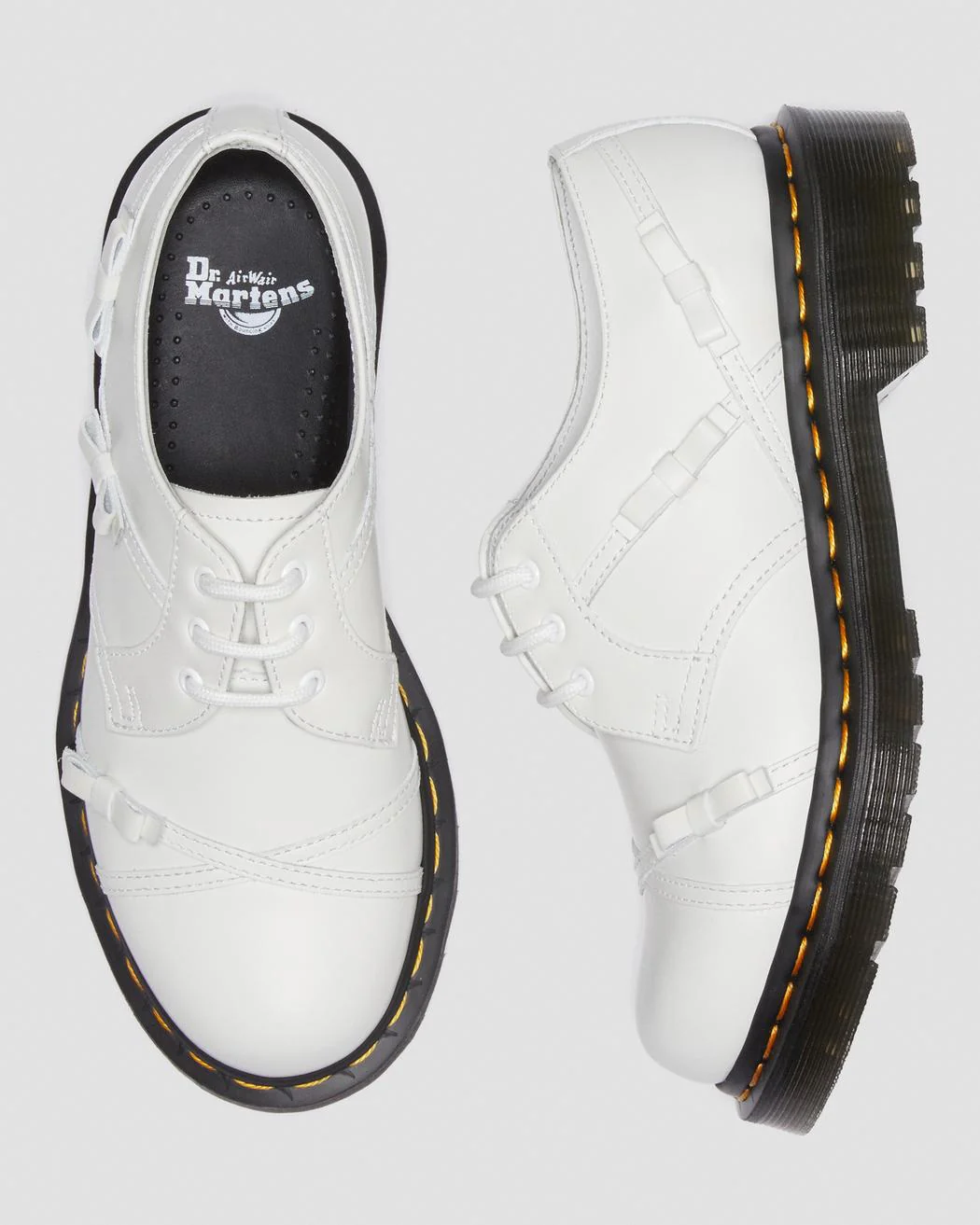 1461 Women’S Bow Smooth Leather Oxford Shoes - Image 4