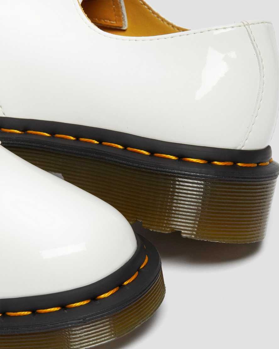 1461 White Patent Leather Oxford Shoes - Image 3