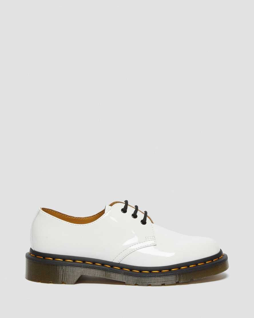 1461 White Patent Leather Oxford Shoes - Image 6