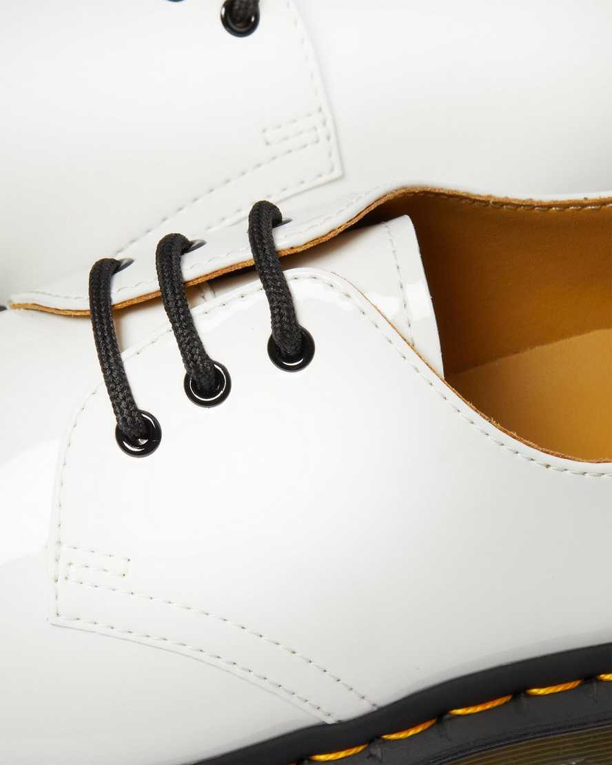 1461 White Patent Leather Oxford Shoes - Image 7