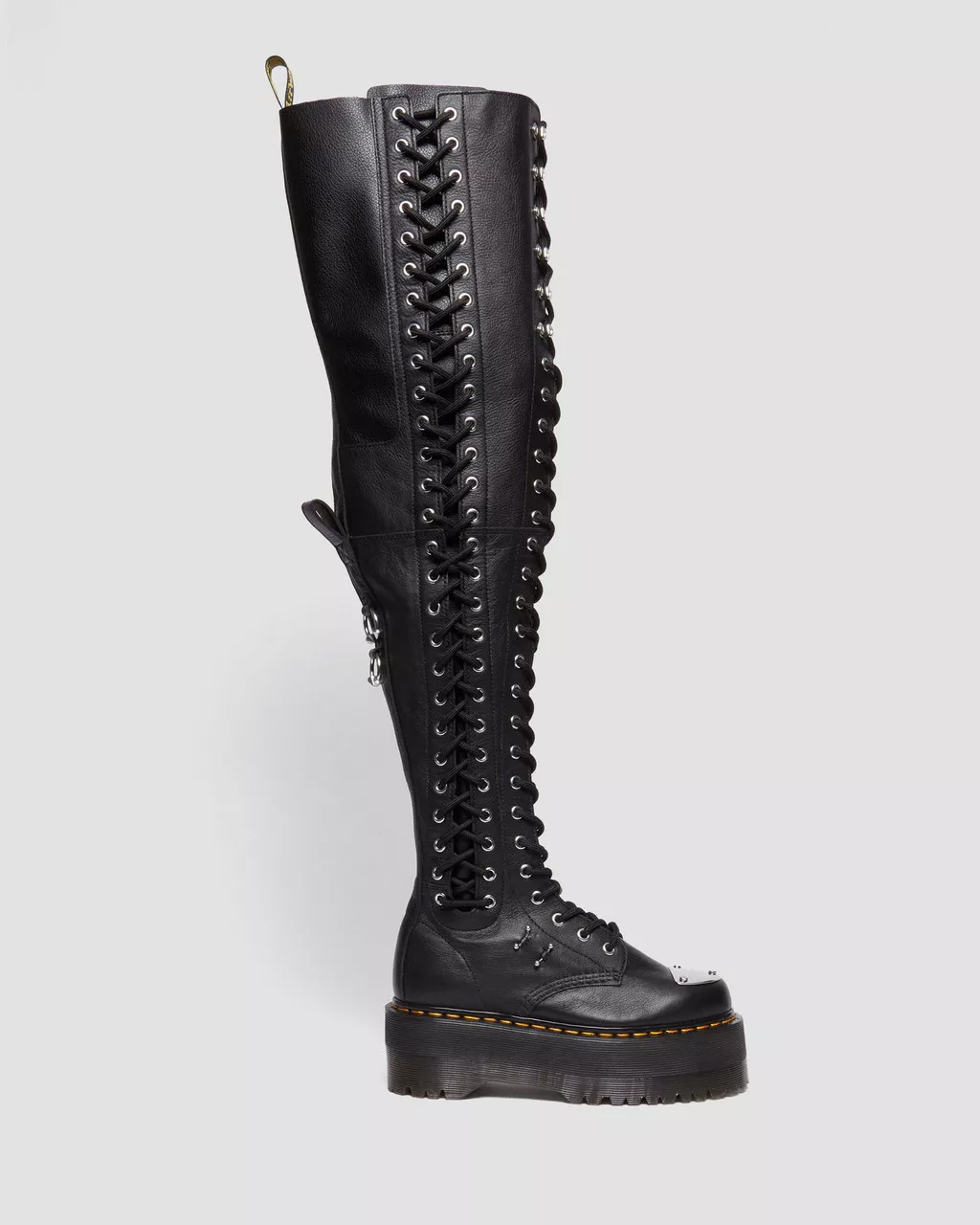 28-Eye Extreme Max Virginia Leather Knee High Boots - Image 2