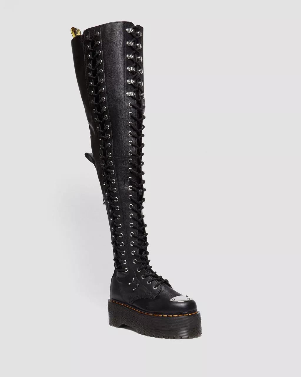 28-Eye Extreme Max Virginia Leather Knee High Boots - Image 3