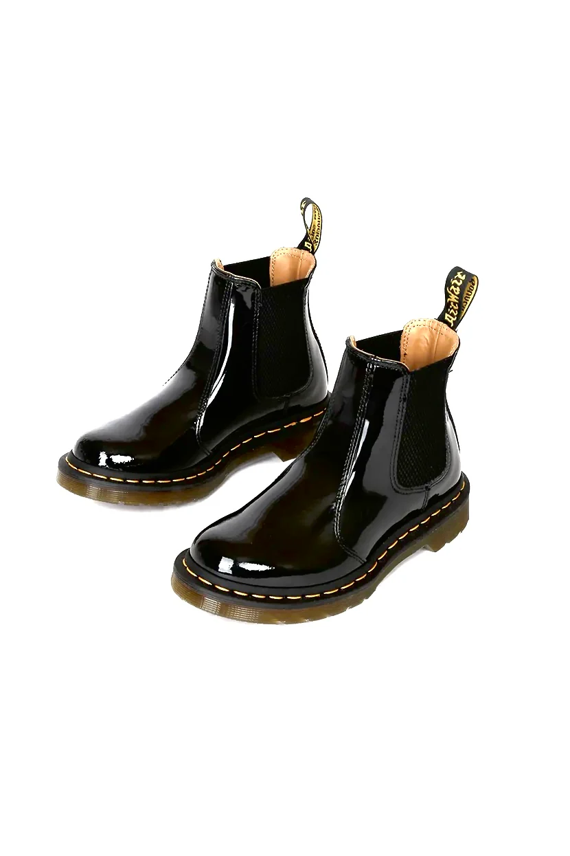 2976 Chelsea Black Patent Boots - Image 2