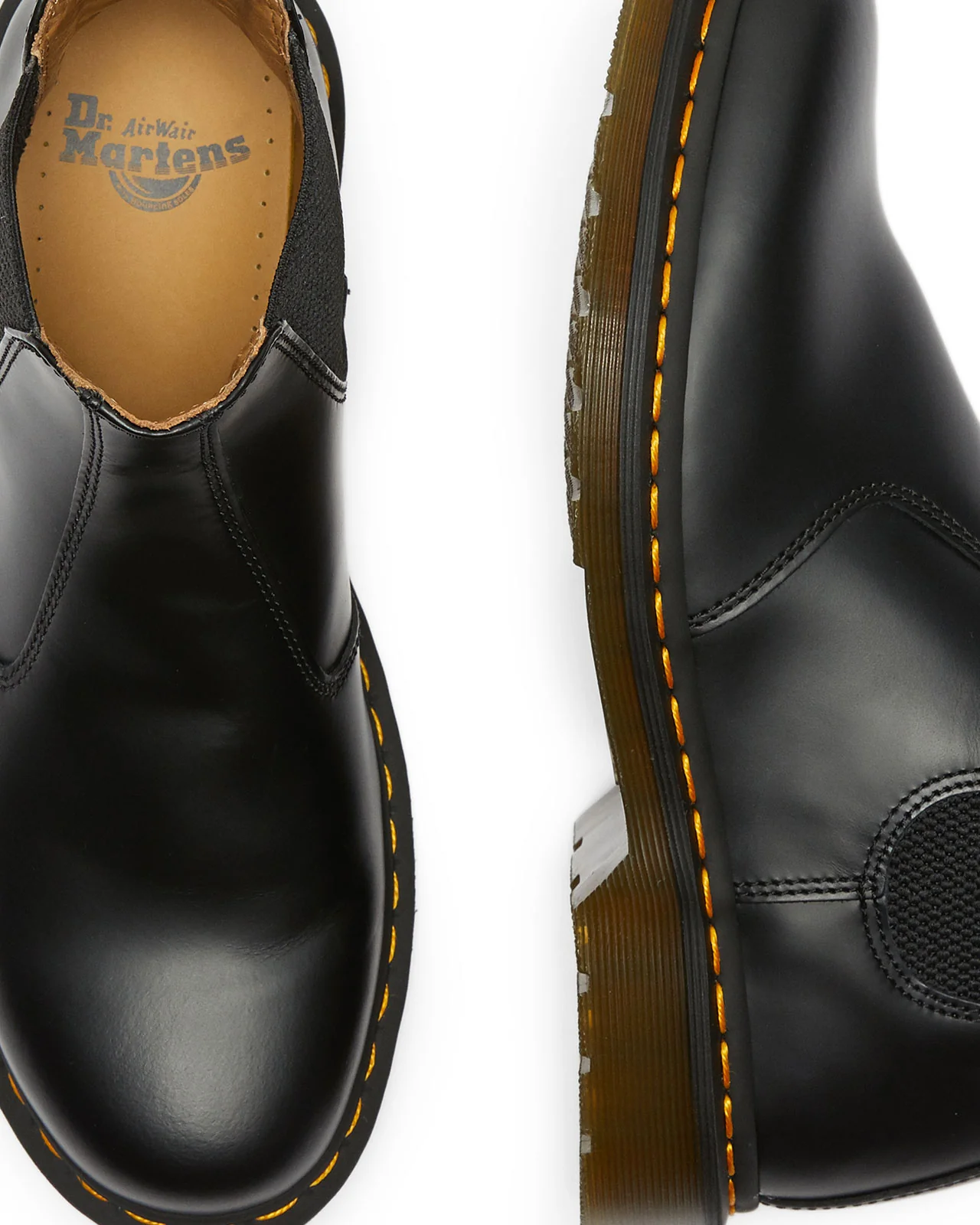 2976 Chelsea Black Yellow Stitch Boot - Image 4