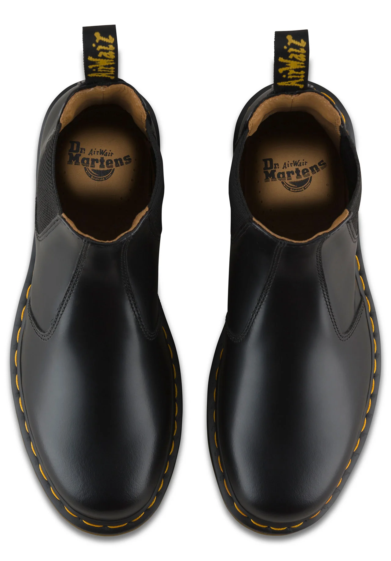 2976 Chelsea Black Yellow Stitch Boot - Image 7