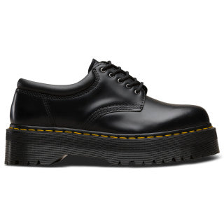 8053 Quad Black Polished Smooth Platform Oxford Shoes - Image 2