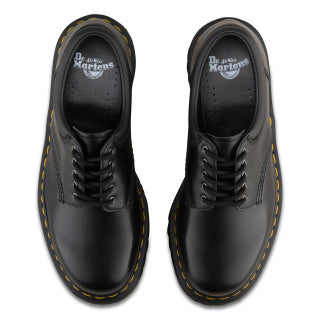 8053 Quad Black Polished Smooth Platform Oxford Shoes - Image 3