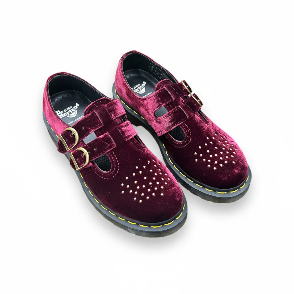 8065 Vegan Velvet Mary Jane Shoes - Image 6
