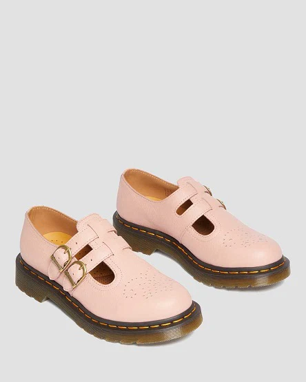 8065 Peach Virginia Leather Mary Jane Shoes - Image 2