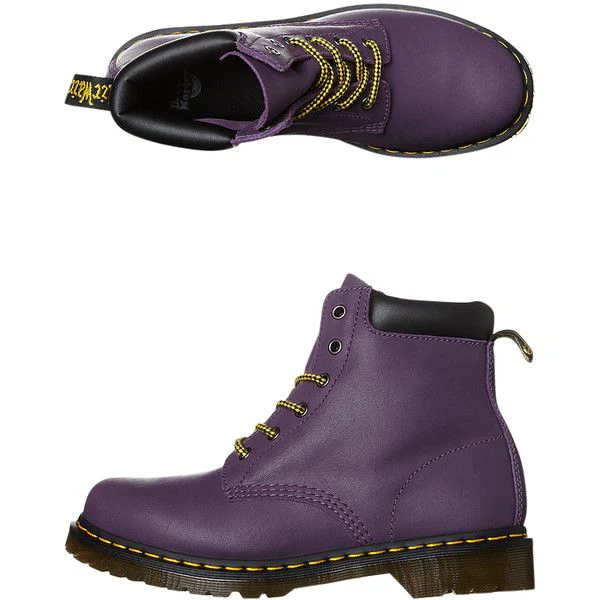 939 Purple Greasy Suede Boot