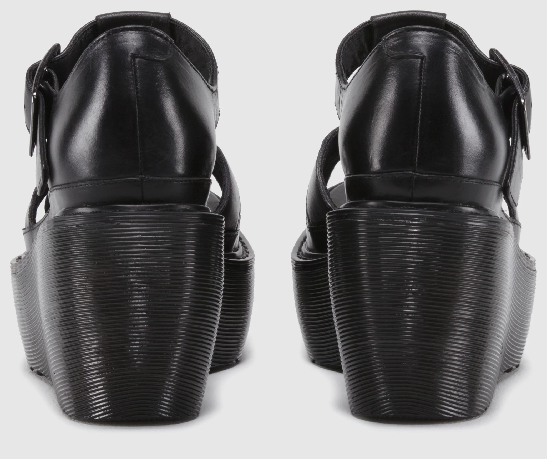 Adaya Black Brando Platform Sandal - Image 2