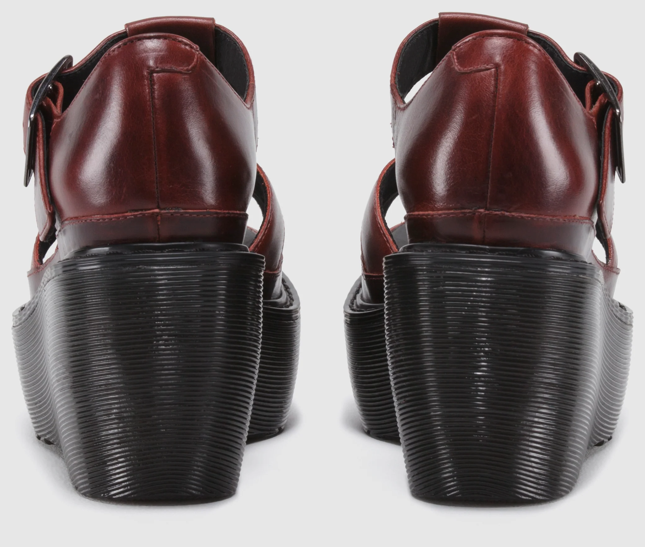 Adaya Oxblood Brando Platform Sandals - Image 2