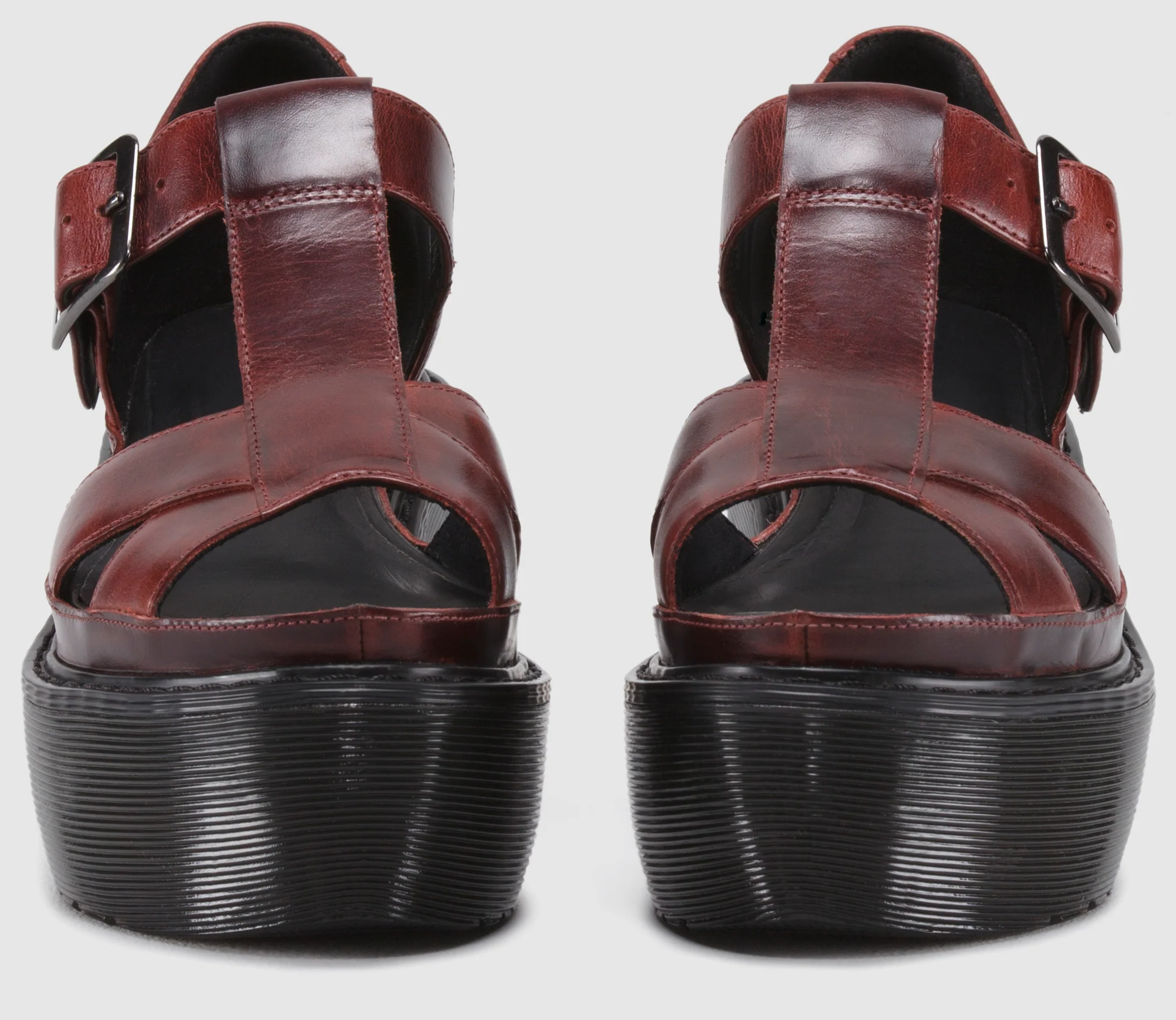 Adaya Oxblood Brando Platform Sandals - Image 3