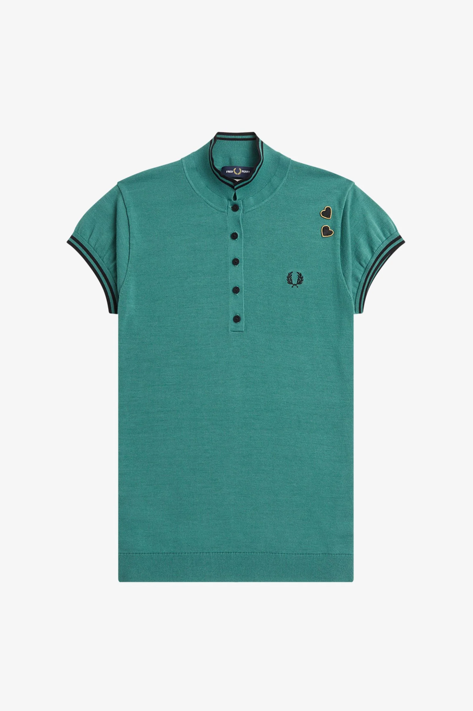 Amy Winehouse Deep Mint Knitted Shirt - Image 2