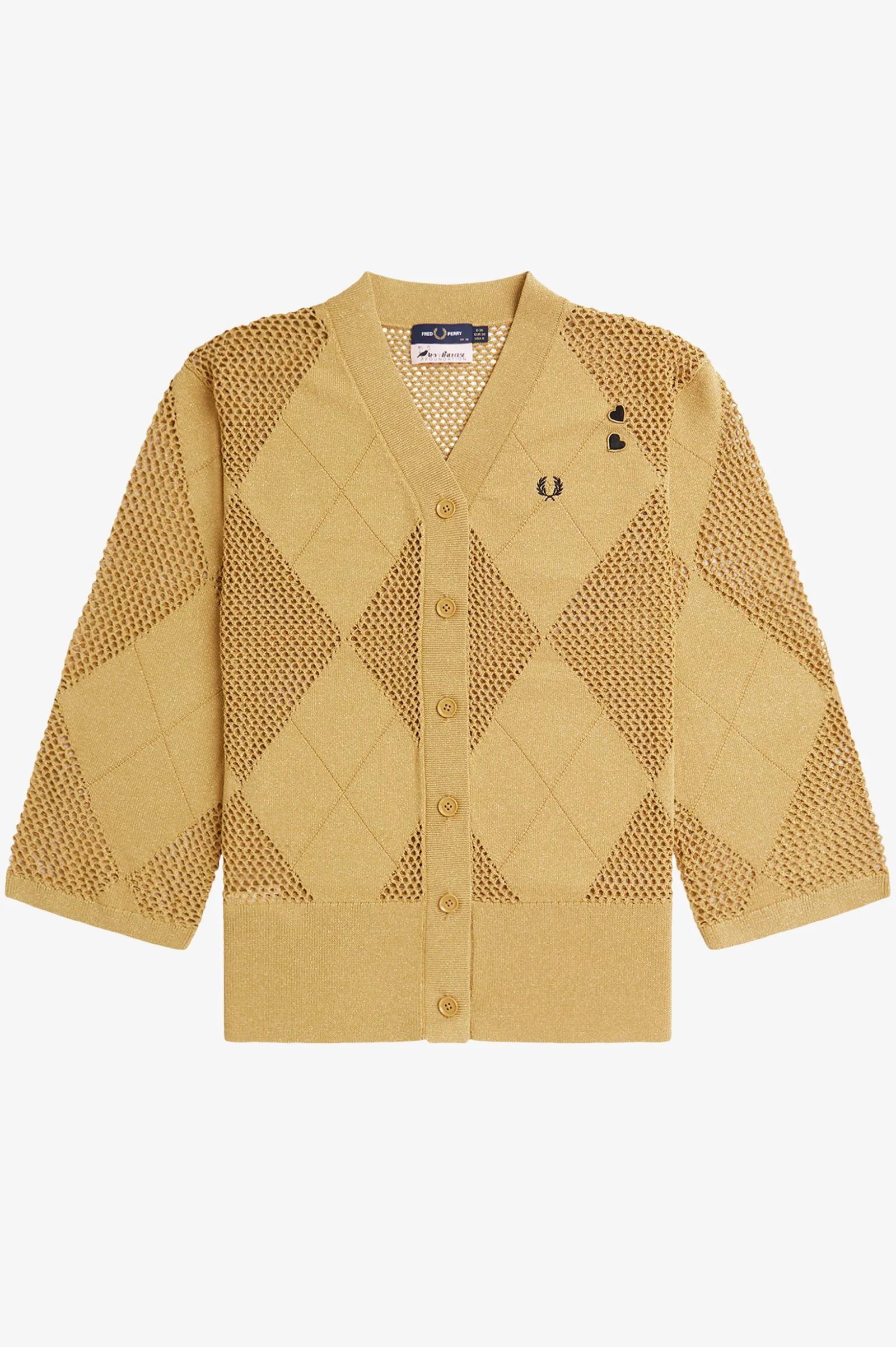 Amy Winehouse  Argyle Knitted Cardigan - Image 2