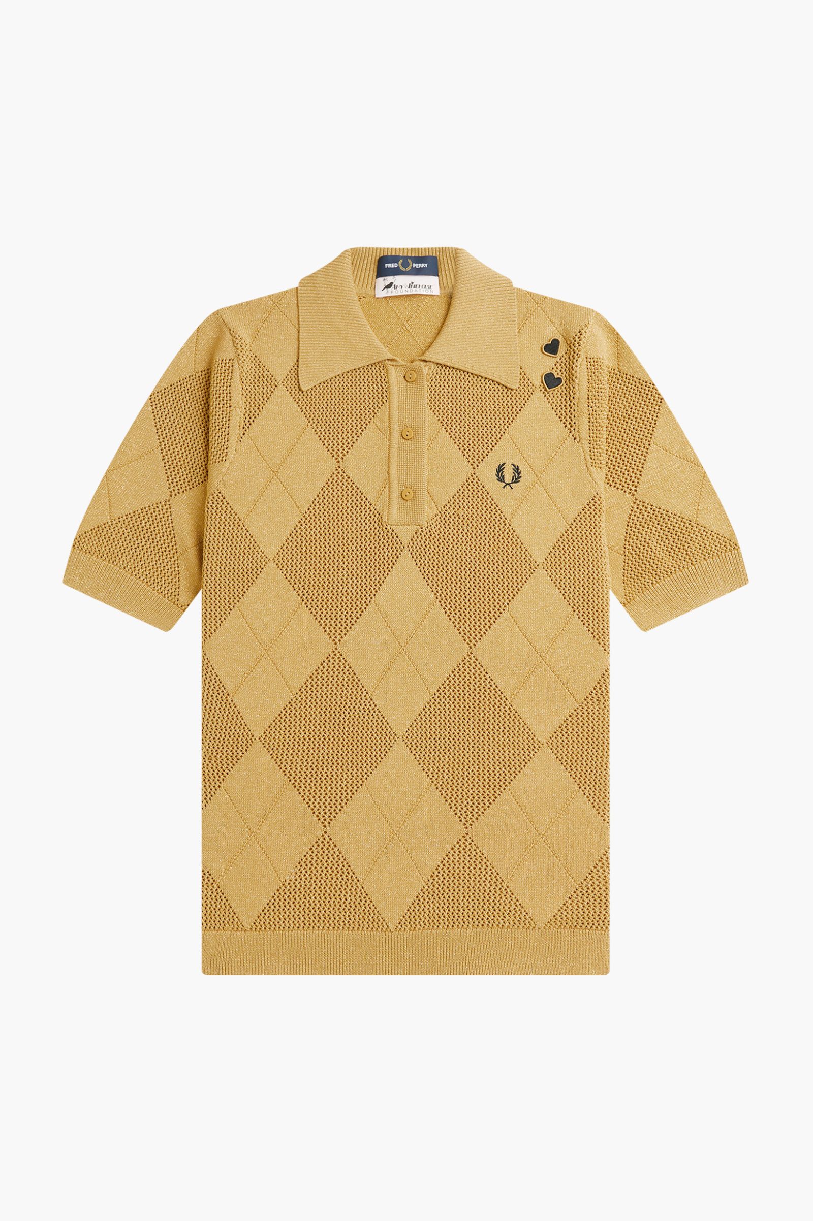 Amy Winehouse Argyle Knitted Shirt - Image 2