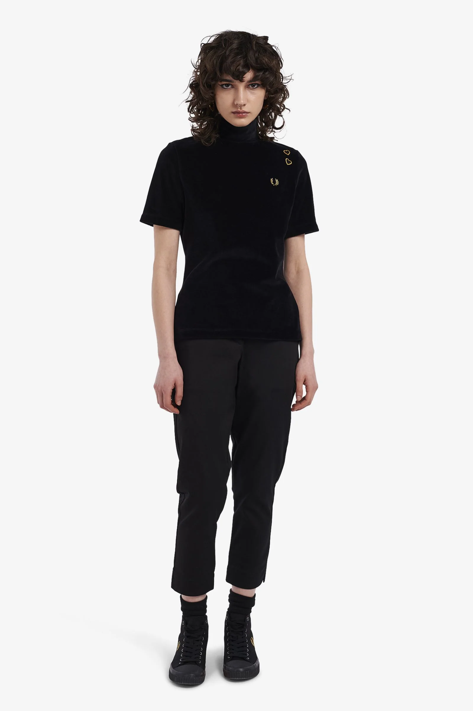 Amy Winehouse Black Velour Top - Image 3