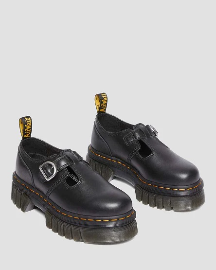 Audrick Black Napa Lux Platform Combat Mary Jane - Image 2