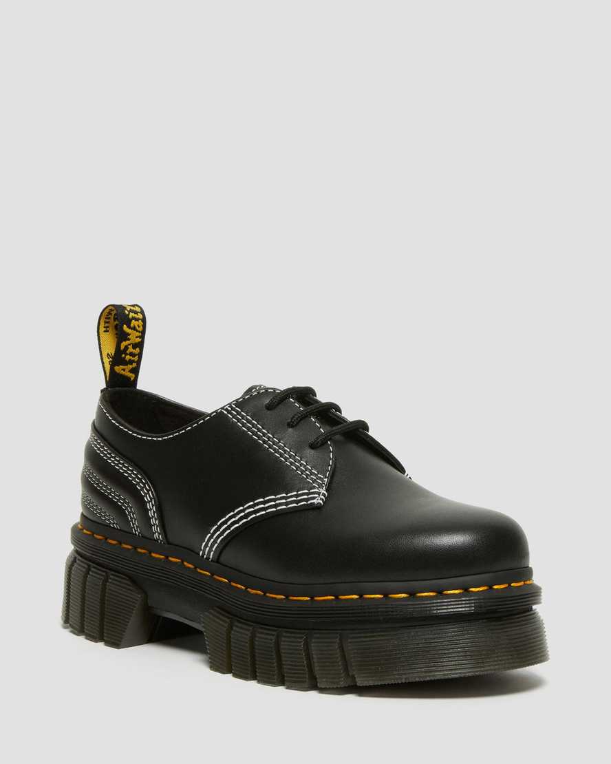 Audrick 3i Qltd White Stitch Leather Platform Shoes